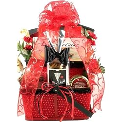Gift Basket Village Valentine Gift Basket, romantic gift for Men