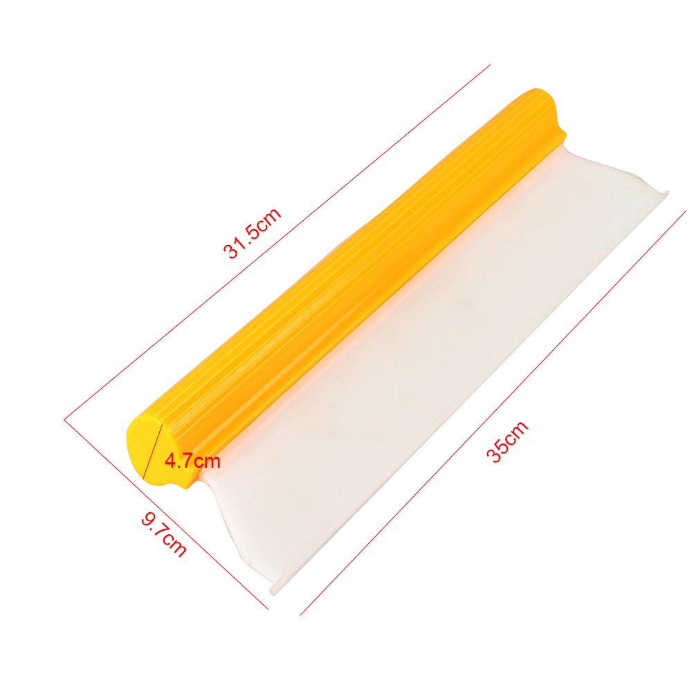 

Yellow Clear 14" Silicone Blade Car Window Film Scraper Cleaner tint