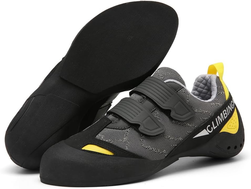 Mens Youth Wall Climbing Shoes, Non-Slip Lightweight Bouldering Sport Sneaker Breathable Rock Climbing Shoes For Adult_vogvips.com