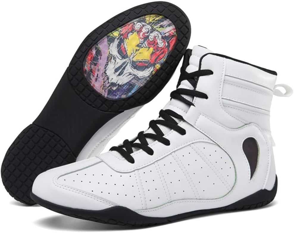 Mens Womens Boxing Boots Fashion Boxers Fitness Sneakers Breathable Sparring Trainers Mesh Wrestling Athletic Shoes_vogvips.com