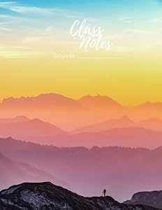 Class Notes: Cornell Style Unlined Sheets GRADIENT DREAM 8.5x11