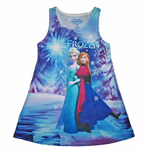 Disney Frozen Anna & Elsa Sleeveless Lightweight Sublimated Dress
