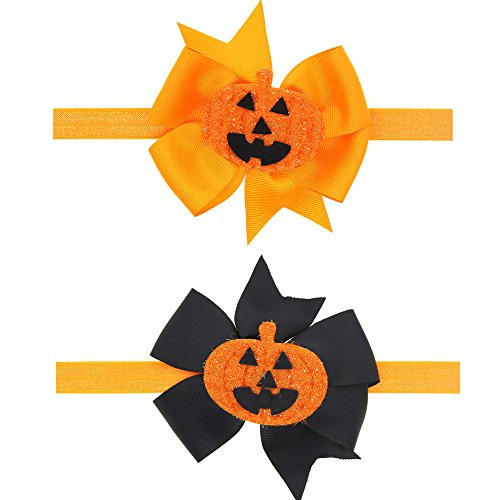 DHnewsun Lovely Kids Baby Girls Headdress Infant Bowknot Headdress Elastic Hair Band (D02)