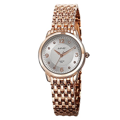 

August Steiner AS8171RG Women's Dazzling Diamond Swiss Quartz 2 Watch Set