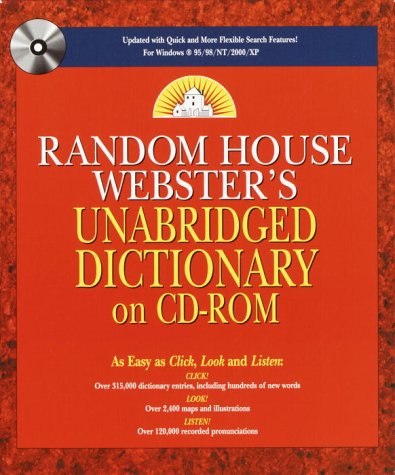 Random House Webster's Unabridged Dictionary on CD-ROM by Random House