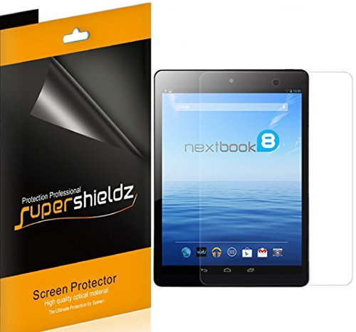 [3-Pack] Supershieldz- High Definition Clear Screen Protector For Nextbook 8 7.85'' Tablet NX785QC8G Quad Core (2014 Release) + Lifetime Replacements Warranty [3-PACK] - Retail Packaging