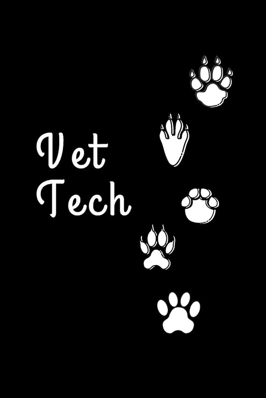 Vet Tech: Gifts for Veterinary Technicians & Animal Rescue heroes | Paw prints cover design | Appreciation Gift for Vet Techs (Funny Gifts for Vet Techs) by NORDIC PAPER CO.