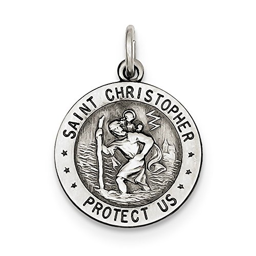 Algopix Similar Product 7 - Sterling Silver St Christopher Us Navy
