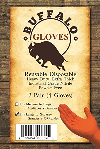 Algopix Similar Product 3 - 8 Mil Nitrile Buffalo Gloves (Large)