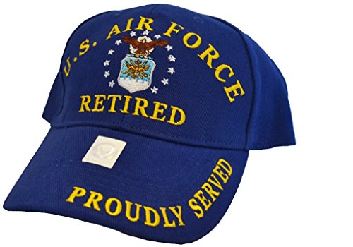 Eagle Emblems Men's US Air Force Retired Embroidered Ball Cap