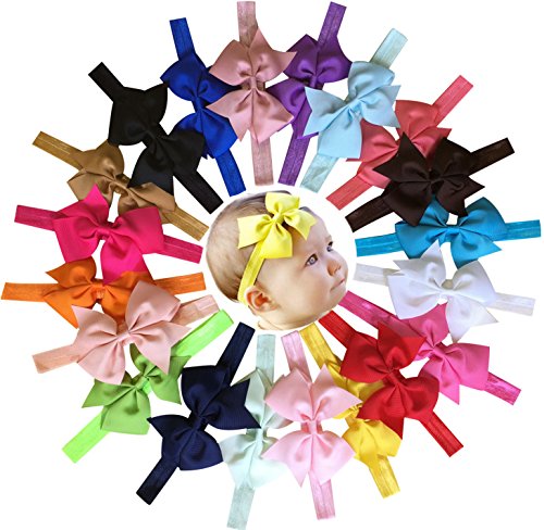 Algopix Similar Product 2 - Qandsweet 20pcs Baby Girls Headbands