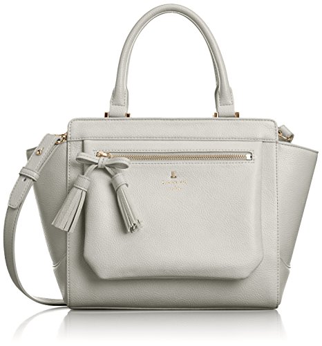 lanvin en bleu流苏蝴蝶结纯色单肩手提包