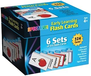 Early Learning Flash Cards Learning Cards: 6 Sets of 54 Flash Card (Spectrum)