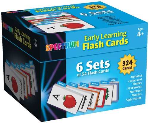 Early Learning Flash Cards Learning Cards: 6 Sets of 54 Flash Card (Spectrum) by Spectrum