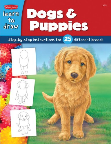 Dogs & Puppies: Step-by-step instructions for 25 different dog breeds (Learn to Draw)