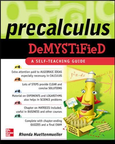 Pre-Calculus Demystified by Rhonda Huettenmueller