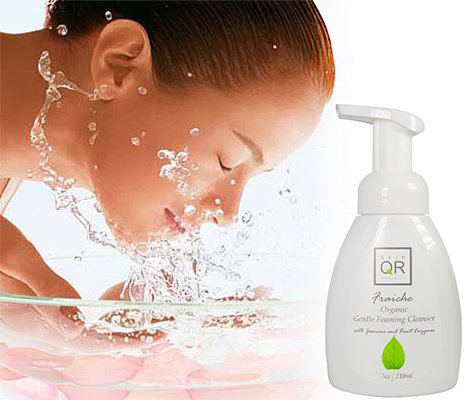 Fraiche Organic Gentle Foaming Cleanser with Jasmine and Fruit Enzymes, 7oz