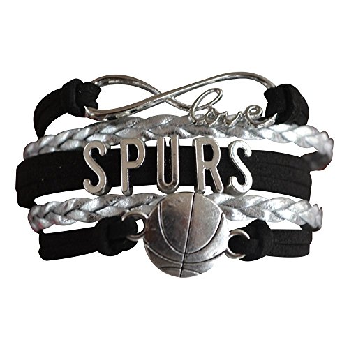 Spurs Bracelet, San Antonio Spurs Jewelry, Basketball Bracelet, NBA Bracelet & Perfect Gift