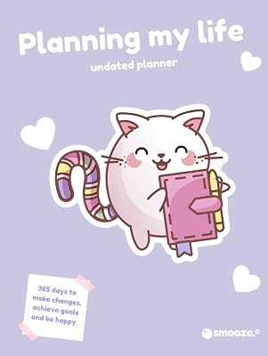 Planning my life - Undated planner horizontal/dashboard layout by Smooze: 365 days to make changes, achieve goals and be happy