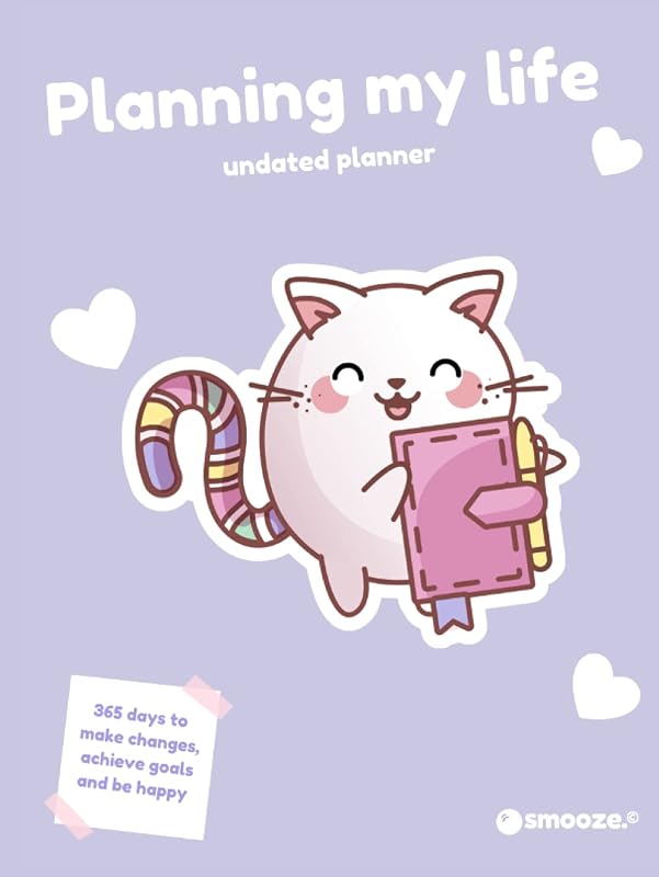 Planning my life - Undated planner horizontal/dashboard layout by Smooze: 365 days to make changes, achieve goals and be happy by Smooze Shop