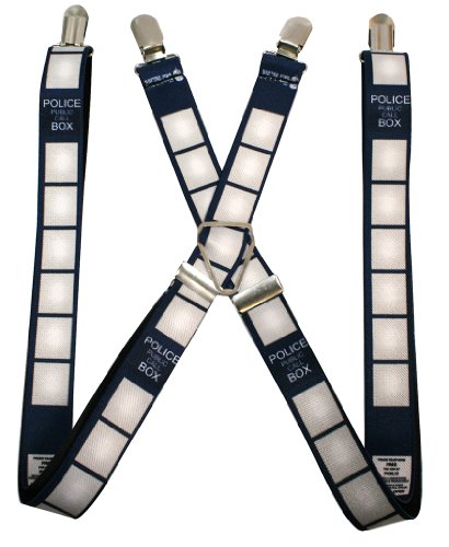 Algopix Similar Product 14 - Dr. Who - Police Call Box Suspenders