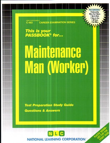 Maintenance Man by National Learning Corporation.