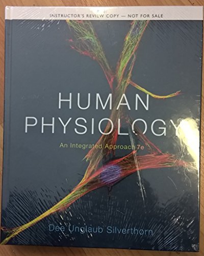 Instructor's Review Copy for Human Physiology: An Integrated Approach by Dee Unglaub Silverthorn