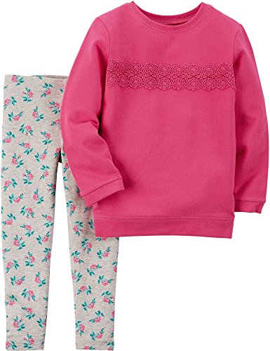 Carters Toddler Girls Lace Leggings Set