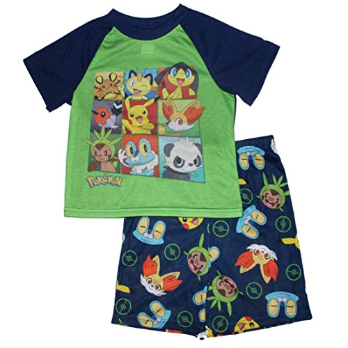 Pokemon Boxes Boys Shorts Pajamas 6-12