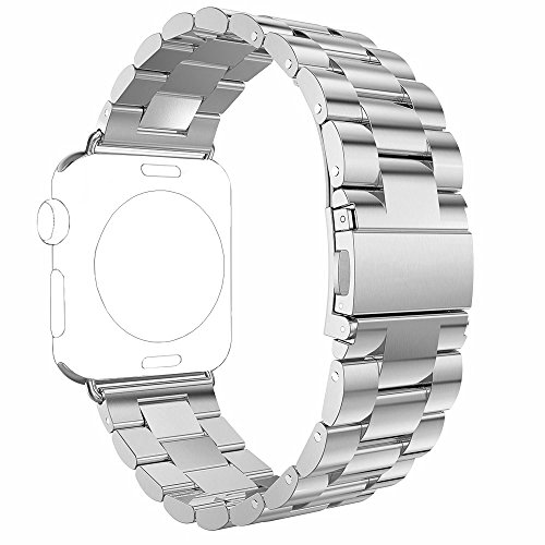 Apple Watch Band, PUGO TOP 42mm Stainless Steel Metal Replacement Classic Band for Apple Watch Series 2 Series 1