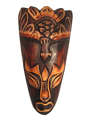 Watcher of the Skies, African Tribal Wooden Mask, Hand Carved in Bali, 8