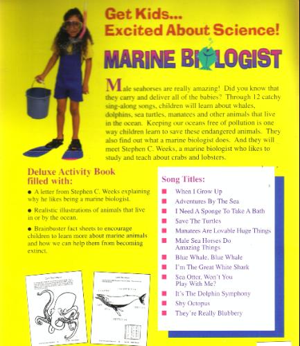 I'd Like To Be A Marine Biologist (Book & Cassette) by Twin Sisters Productions