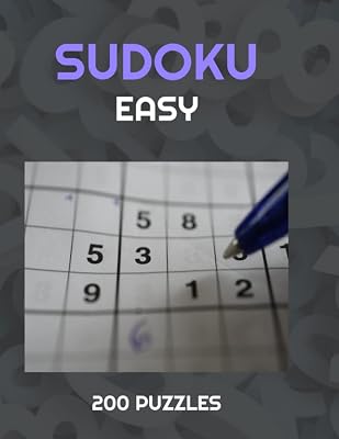 SUDOKU (Easy): Sudoku Puzzle Book for Adults with Easy Difficulty. 200 Puzzles!