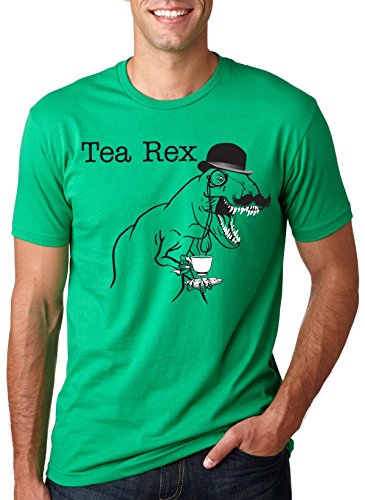 The Tea Rex T-Shirt Funny Graphic Dinosaur Gentlemen Monocle Tee