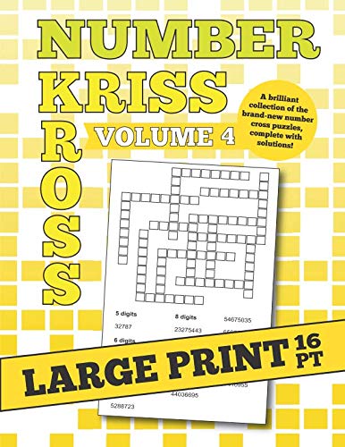 Large Print Number Kriss Kross Volume 4 by Clarity Media