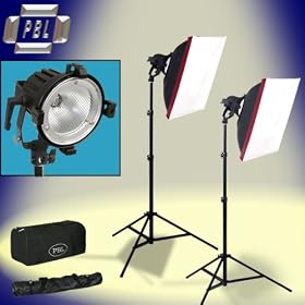 PHOTOGRAPHY STUDIO LIGHTING PBL MX6-CF 1300 WATT TWO LIGHT SOFTBOX KIT by PBL
