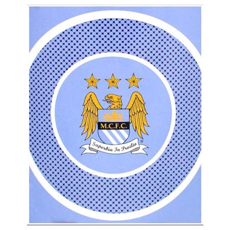 Manchester City Bullseye Fleece Blanket (125cm x 150cm)