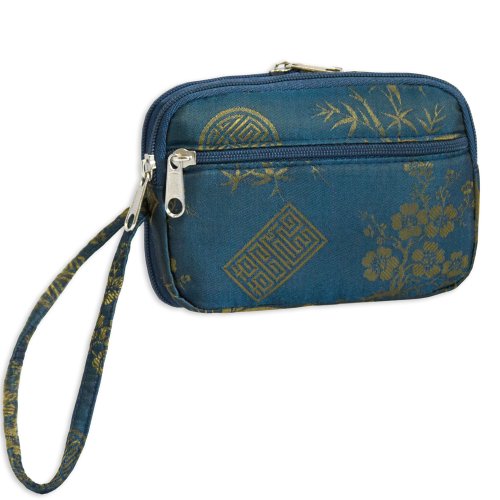 

Multifunction Wristlet - Silk Jacquard