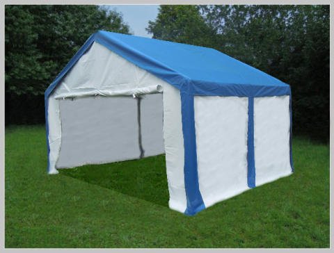 Stabilezelte Partyzelt 3x4 M – Modular Professional, PVC 500 G/m², Wasserdicht In Rot/Beige