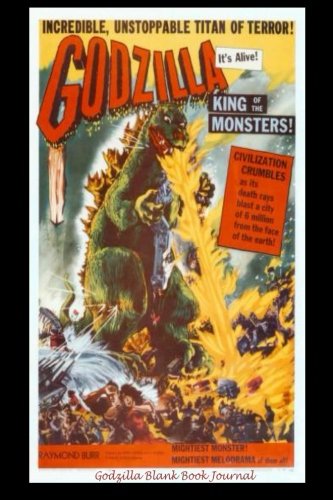 Godzilla Blank Book Journal: 6 x 9