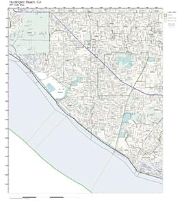 Huntington Beach California Zip Code Map - Garangan e