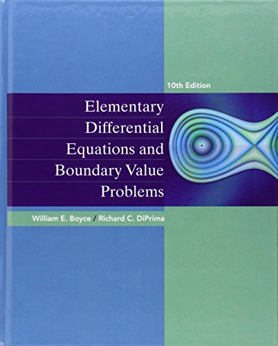 Elementary Differential Equations and Boundary Value Problems by William E. Boyce