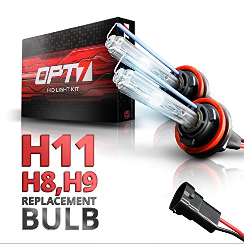 OPT7 Blitz H11 Replacement HID Bulbs Pair [10000K Deep Blue] Xenon Light