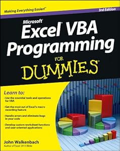 Excel VBA Programming For Dummies