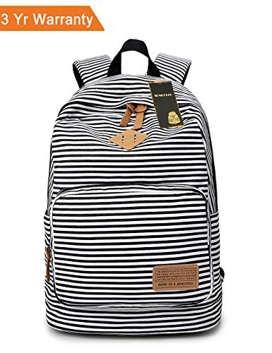 SUNPOLLO Backpack Casual Travel Book Bag Cute Teen Girls Daypack Camping Unisex Hiking Backpack for Women Girls Boys Unisex Kids(Black)