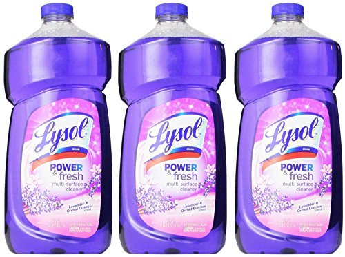 Lysol Power & Fresh All Purpose Multi-surface Cleaner - Pourable Lavender and Orchid, 40 Ounces (3 Pack)