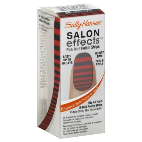 

Sally Hansen Real Nail Polish Strips, Stripe-Tease 540 1 kit