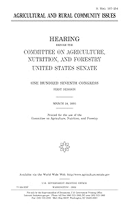 Agricultural and rural community issues