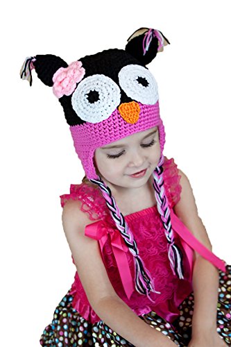 Algopix Similar Product 16 - Hairbows Unlimited Hot Pink Black Owl