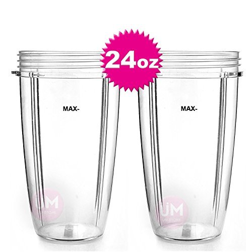 2 Pack 24oz.Large Tall Cup for NUTRIBULLET 600W & 900W